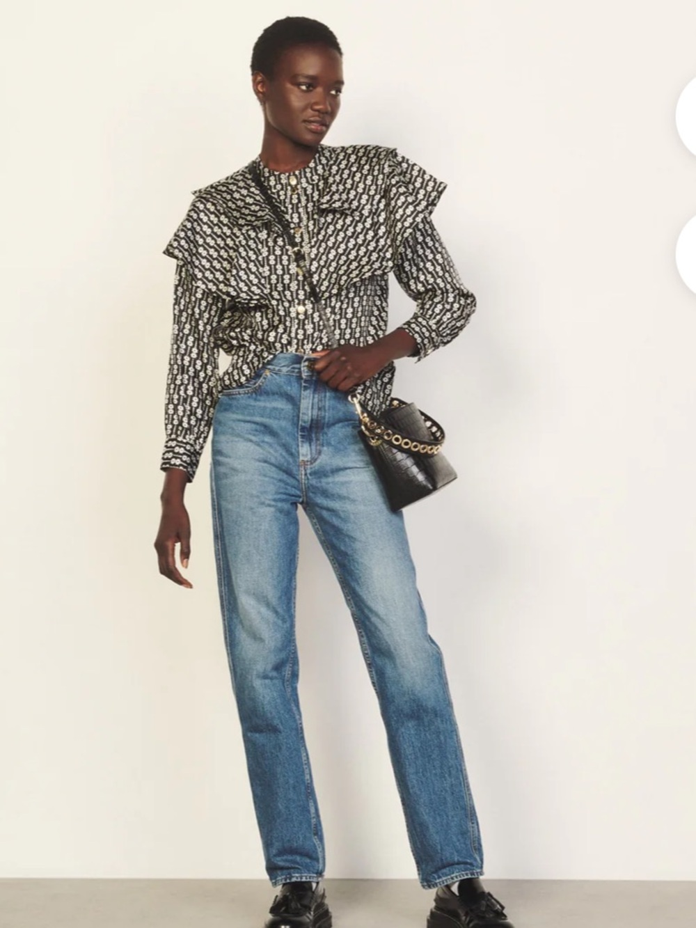 Sandro Ruffle Shirt